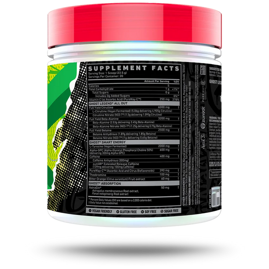 GHOST LEGEND® ALL OUT WARHEADS SOUR GREEN APPLE