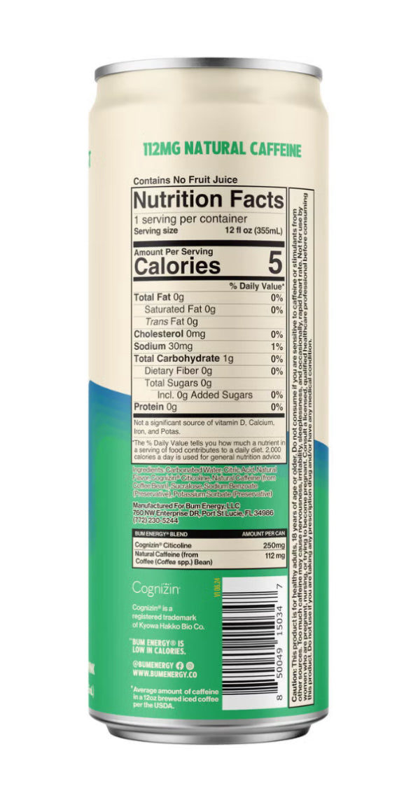 BUM Energy Drink - Citrus Burst - 12oz.