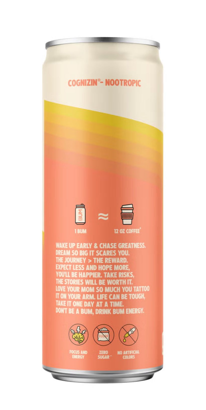 BUM Energy Drink - Peach Mango - 12oz.