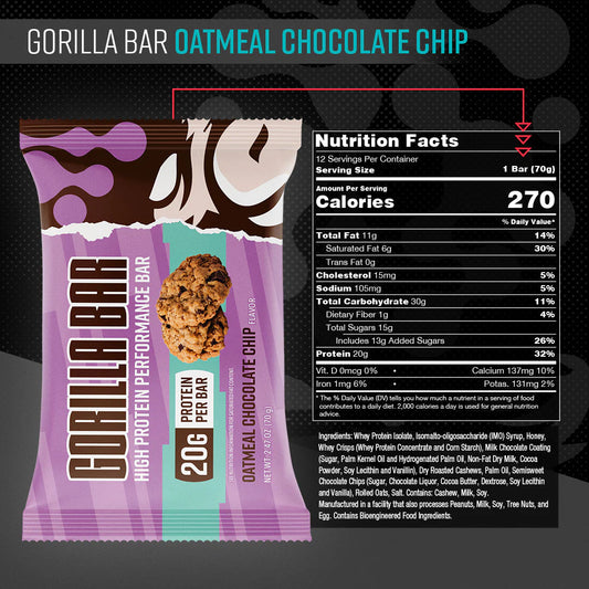 Gorilla Bar - Oatmeal Chocolate Chip