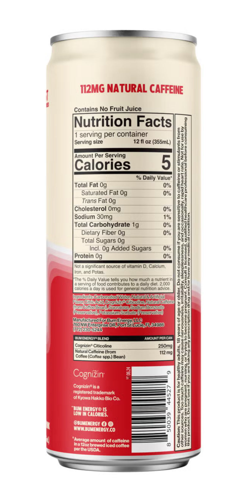 BUM Energy Drink - Cherry Frost - 12oz.