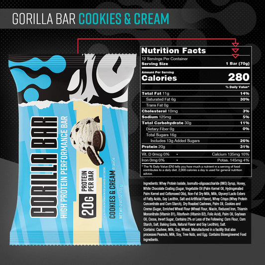 Gorilla Bar - Cookies & Cream