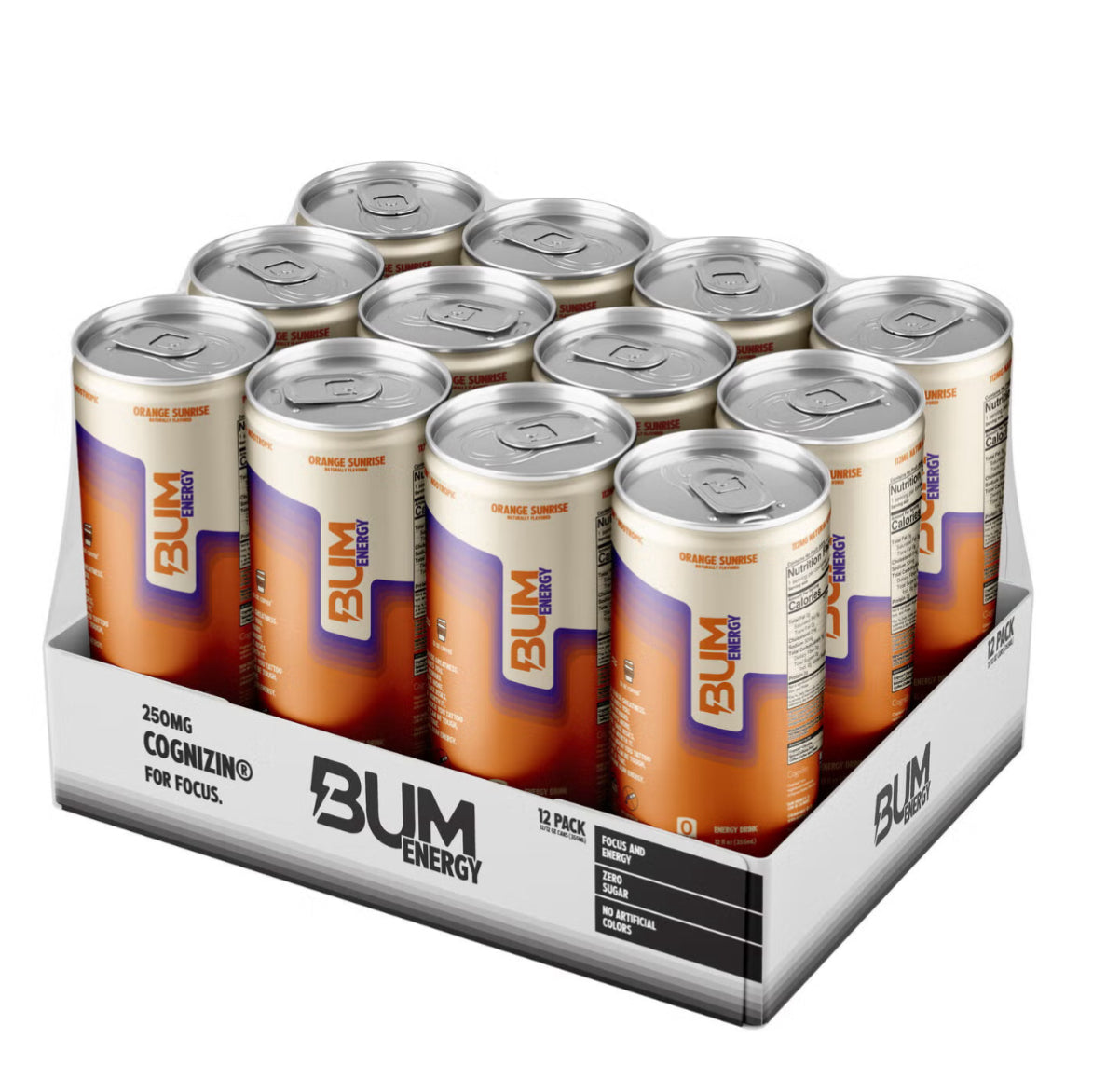BUM Energy Drink - Orange Sunrise - 12oz.