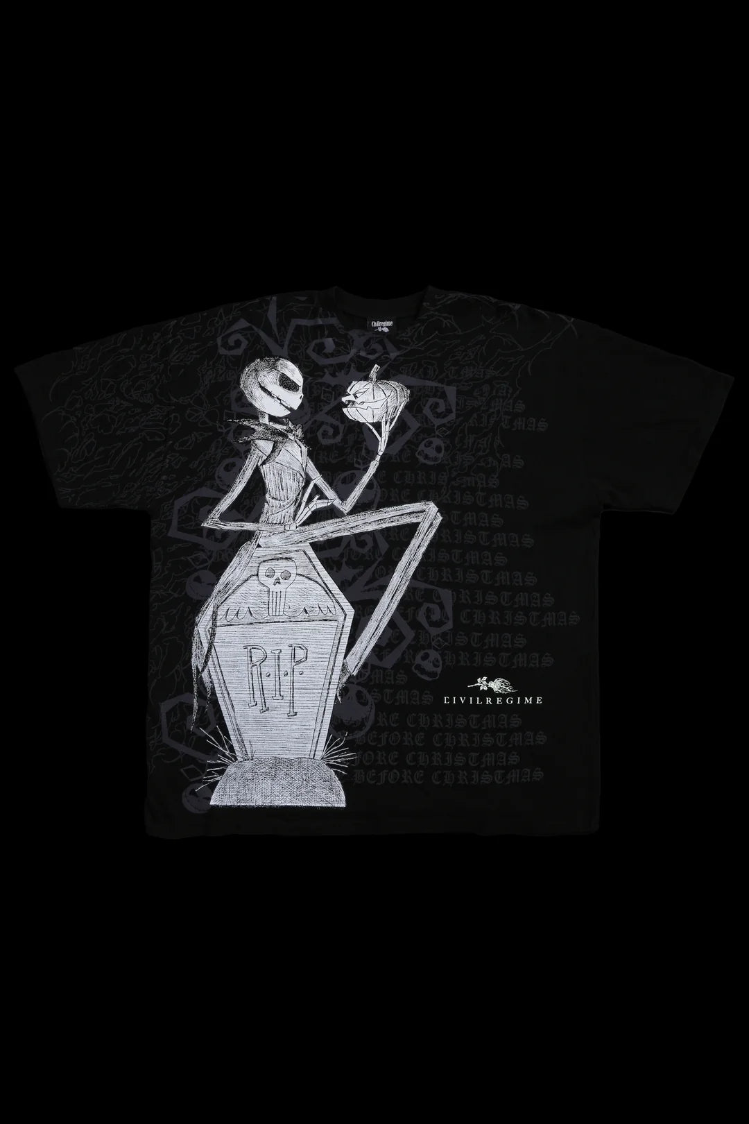 SKELLINGTON'S MADNESS AMERICAN CLASSIC OVERSIZED TEE IN BLACK