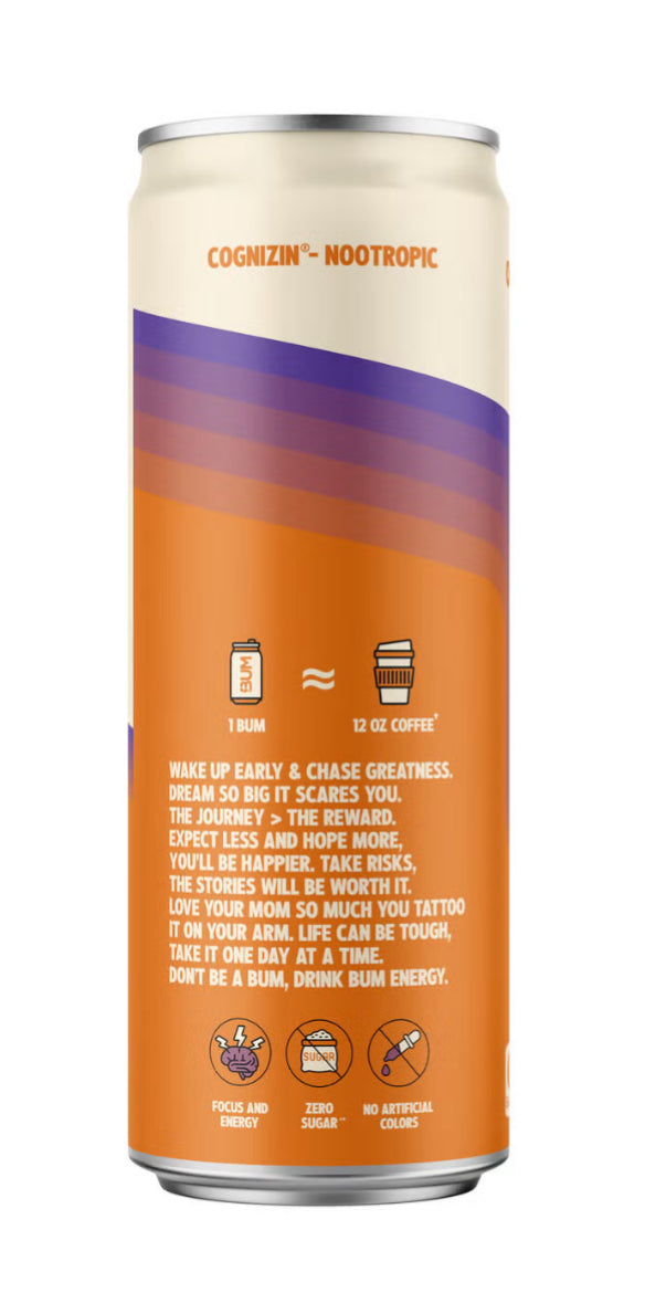 BUM Energy Drink - Orange Sunrise - 12oz.