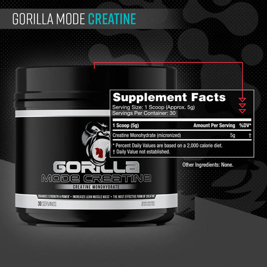 GORILLA MIND Creatine - Sin Sabor