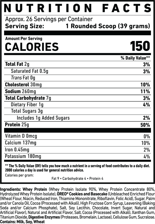 GHOST® WHEY PACKET x OREO