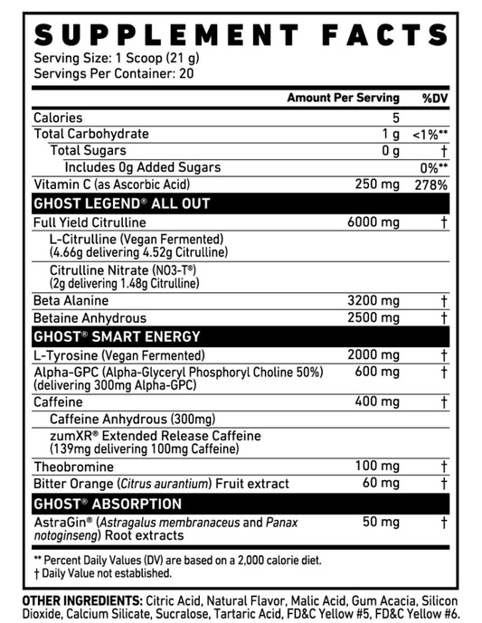 GHOST LEGEND® ALL OUT ORANGE CREAM