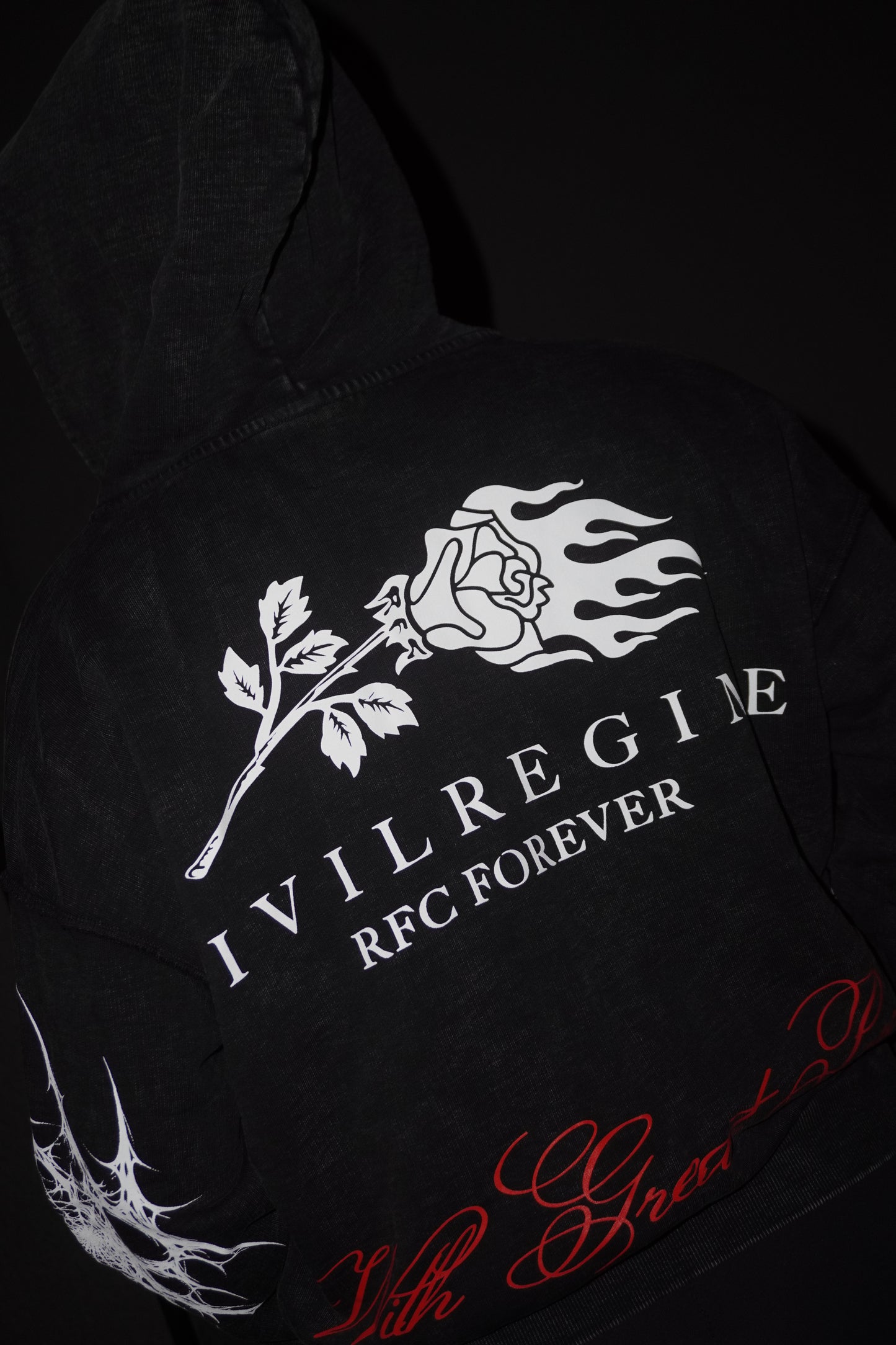 CIVIL REGIME Web Sling Civil Zip Up Hoodie