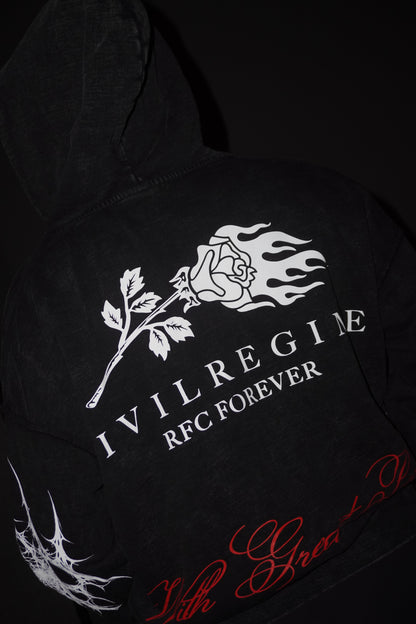 CIVIL REGIME Web Sling Civil Zip Up Hoodie