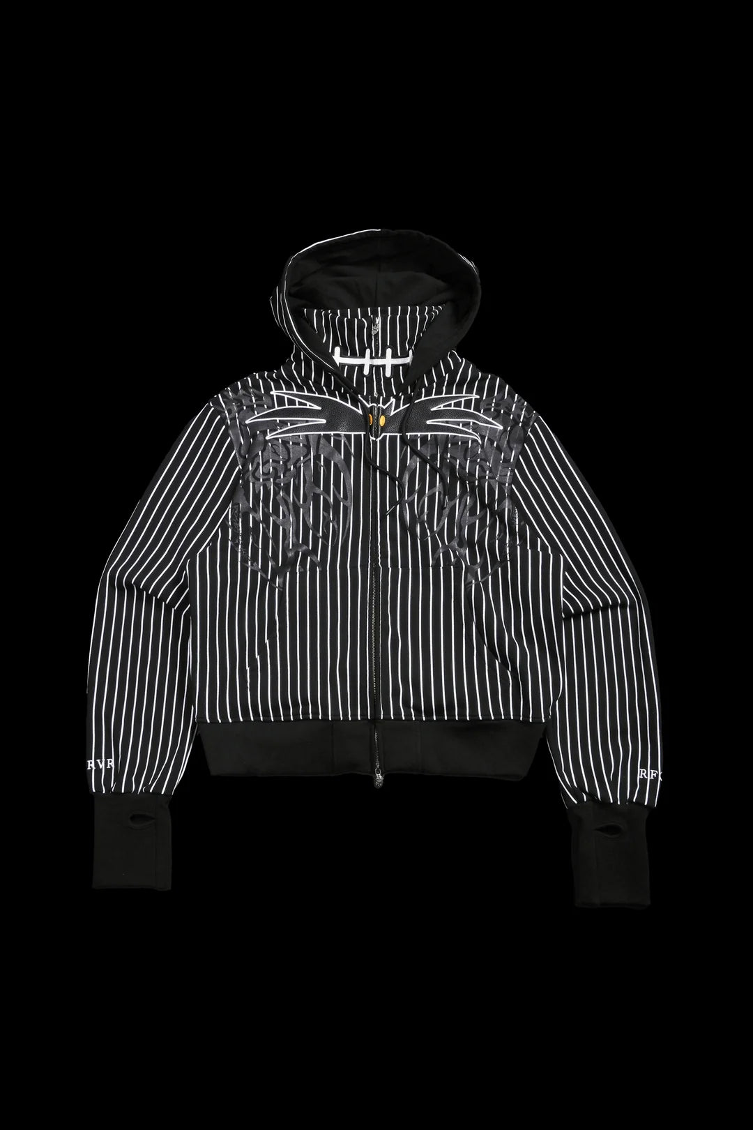 KNIGHT OF NIGHTMARES CIVIL COWL ZIP UP HOODIE V2 IN BLACK