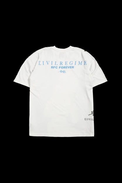 CHAOS STITCH BY STITCH AMERICAN CLASSIC OVERSIZED TEE IN BUTTER
