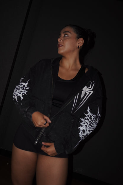 CIVIL REGIME Web Sling Civil Zip Up Hoodie