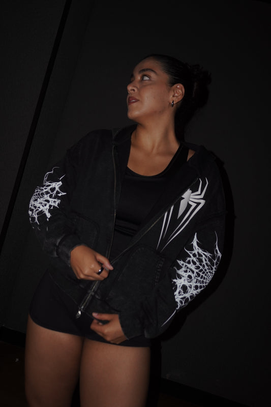 CIVIL REGIME Web Sling Civil Zip Up Hoodie