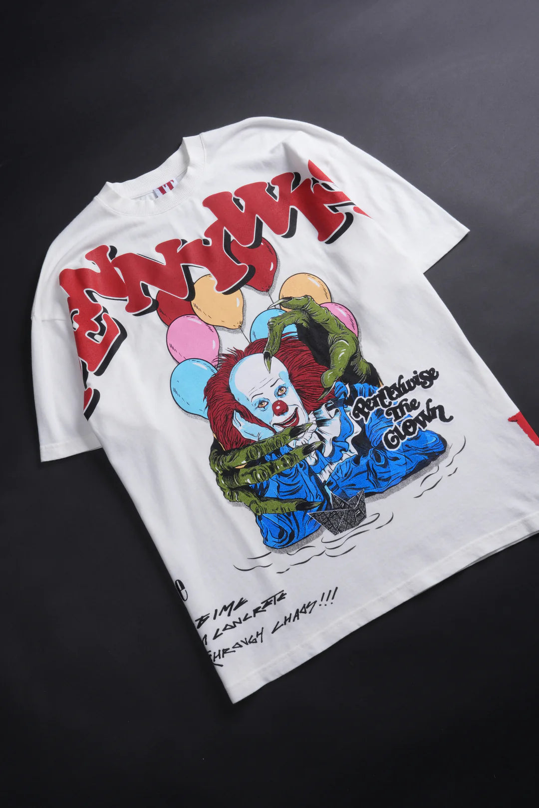 CIVILREGIME REGIME PENNYWISE'S CHAOS AMERICAN CLASSIC OVERSIZED TEE