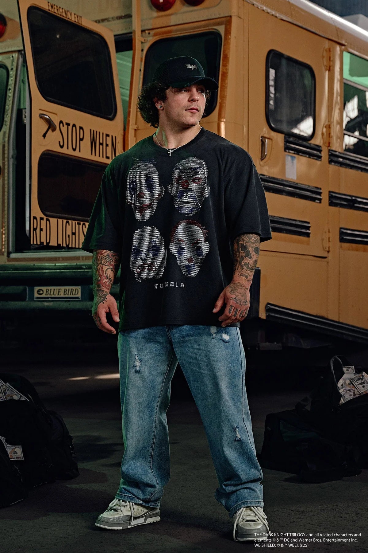 4257 - BATMAN RHINESTONE TEES "CLOWNS"