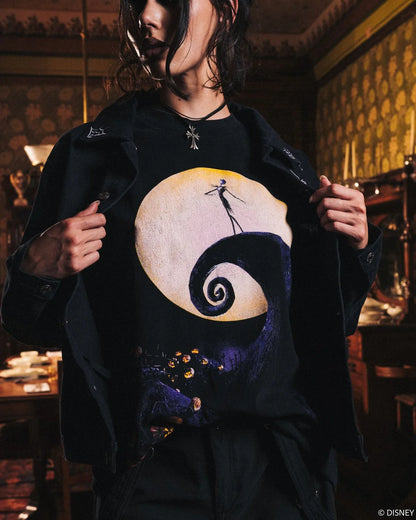 MOONLIGHT GLOW AMERICAN CLASSIC OVERSIZED TEE IN VINTAGE BLACK