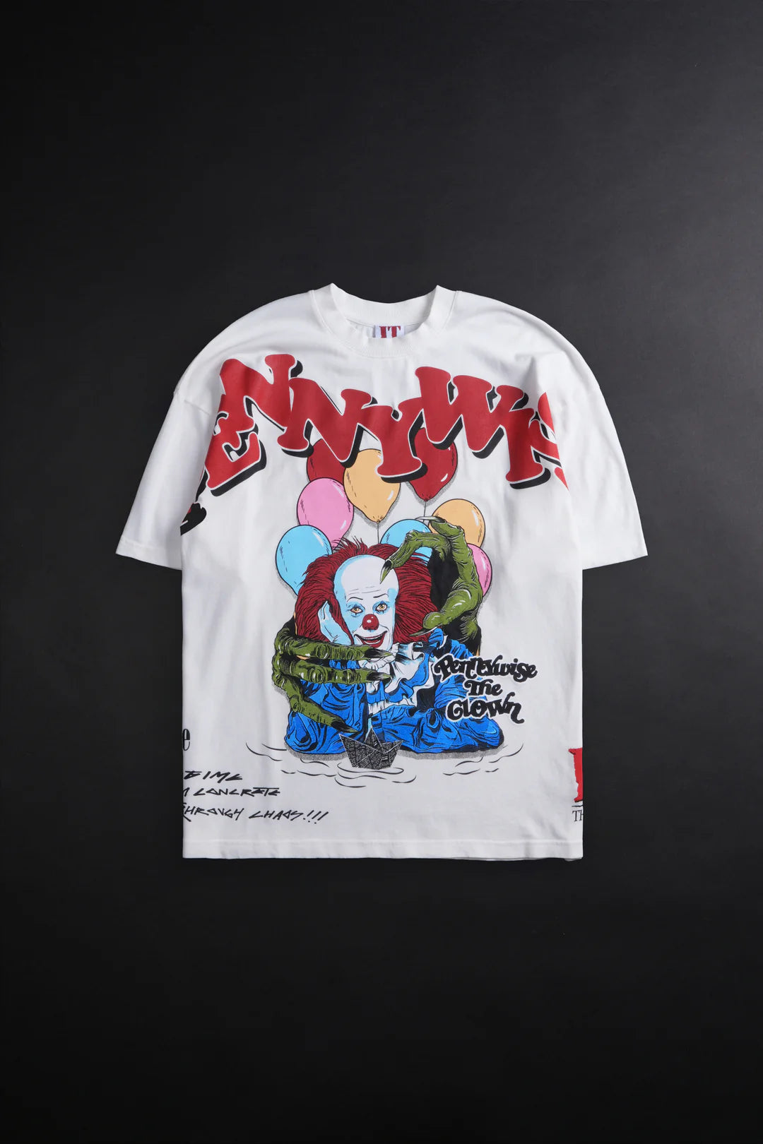 CIVILREGIME REGIME PENNYWISE'S CHAOS AMERICAN CLASSIC OVERSIZED TEE