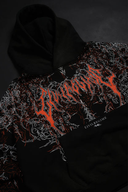LUCID ODIN HOODIE IN VINTAGE BLACK/HALLOW ORANGE