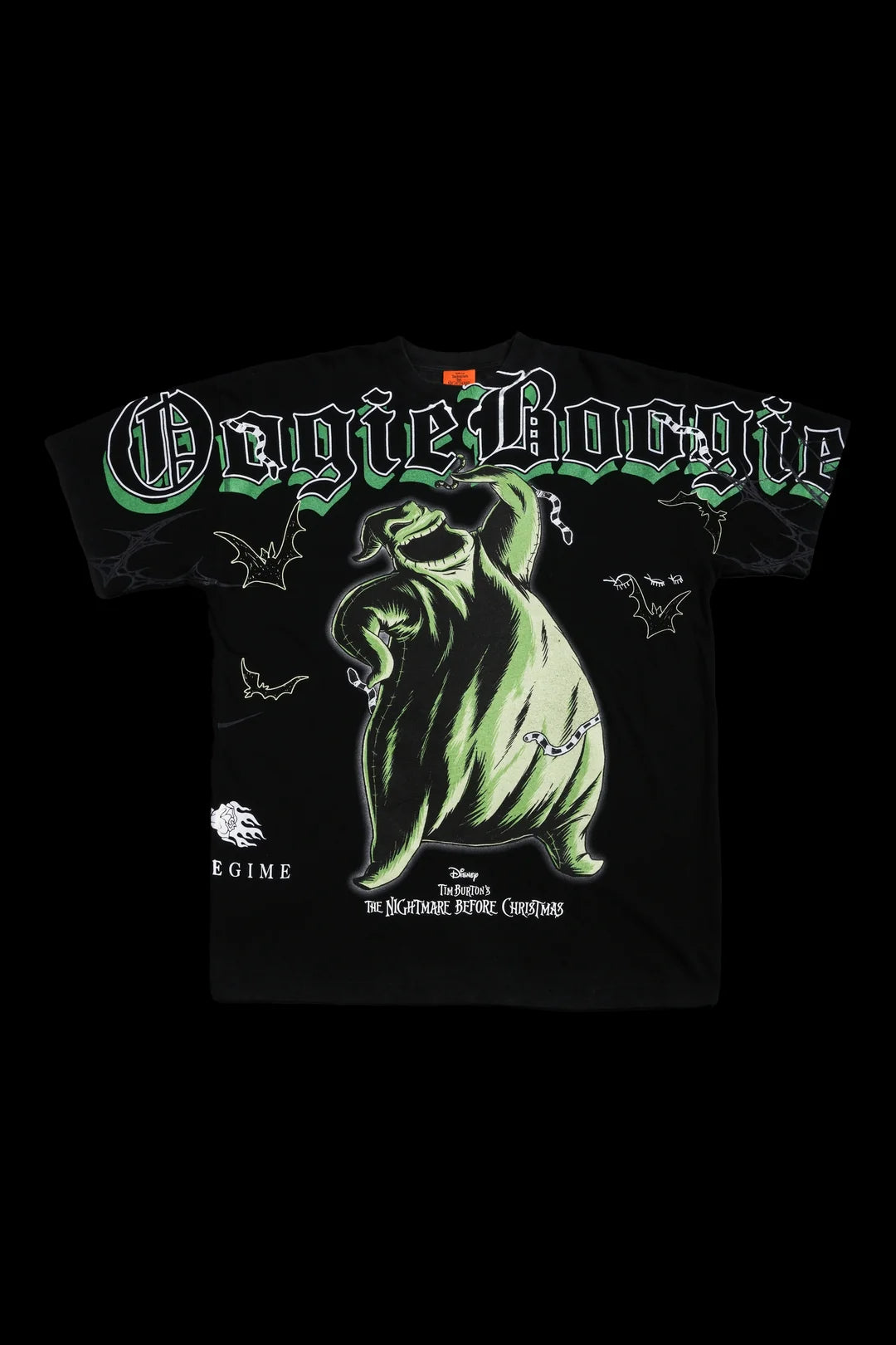CHAOS BOOGIE FRIGHTS AMERICAN CLASSIC OVERSIZED TEE IN VINTAGE BLACK