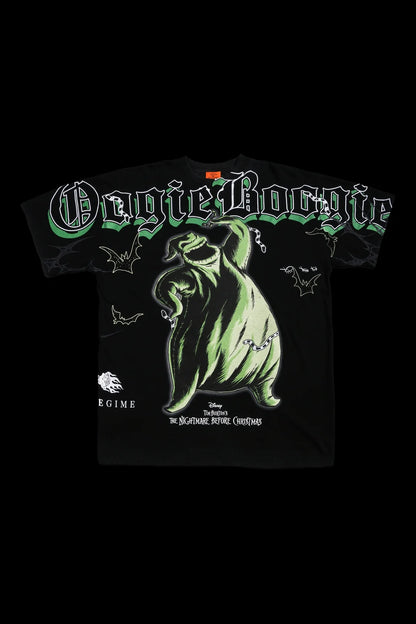 CHAOS BOOGIE FRIGHTS AMERICAN CLASSIC OVERSIZED TEE IN VINTAGE BLACK