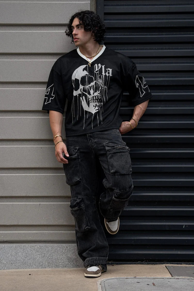4244 - 4015 - DRIPPY SKULL JERSEY