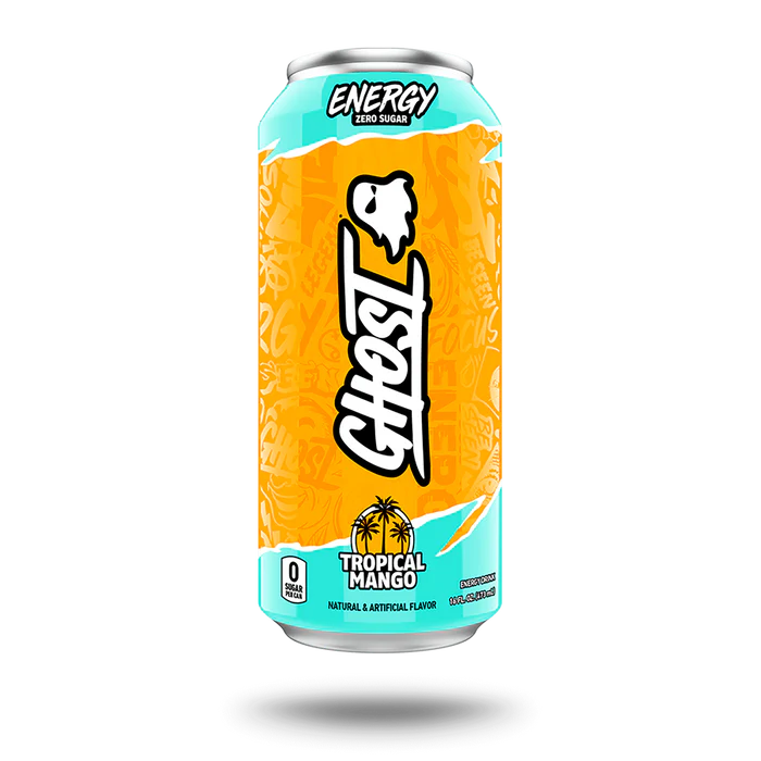 Ghost® Energy Drink - Tropical Mango - 16oz.