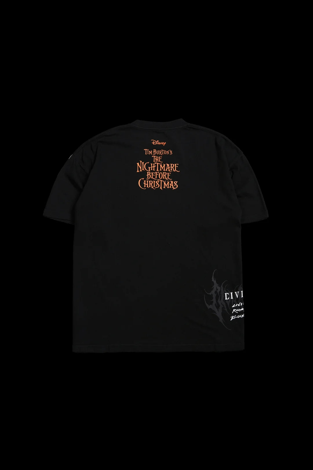 SKELETON GRIN AMERICAN CLASSIC OVERSIZED TEE IN BLACK