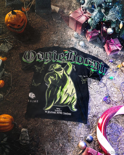 CHAOS BOOGIE FRIGHTS AMERICAN CLASSIC OVERSIZED TEE IN VINTAGE BLACK
