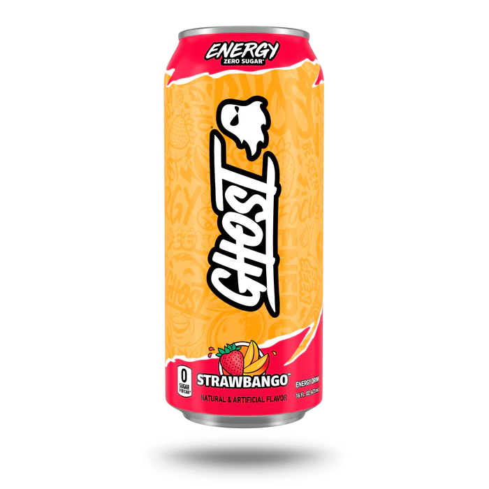 Ghost® Energy Drink - Strawbango- 16oz.