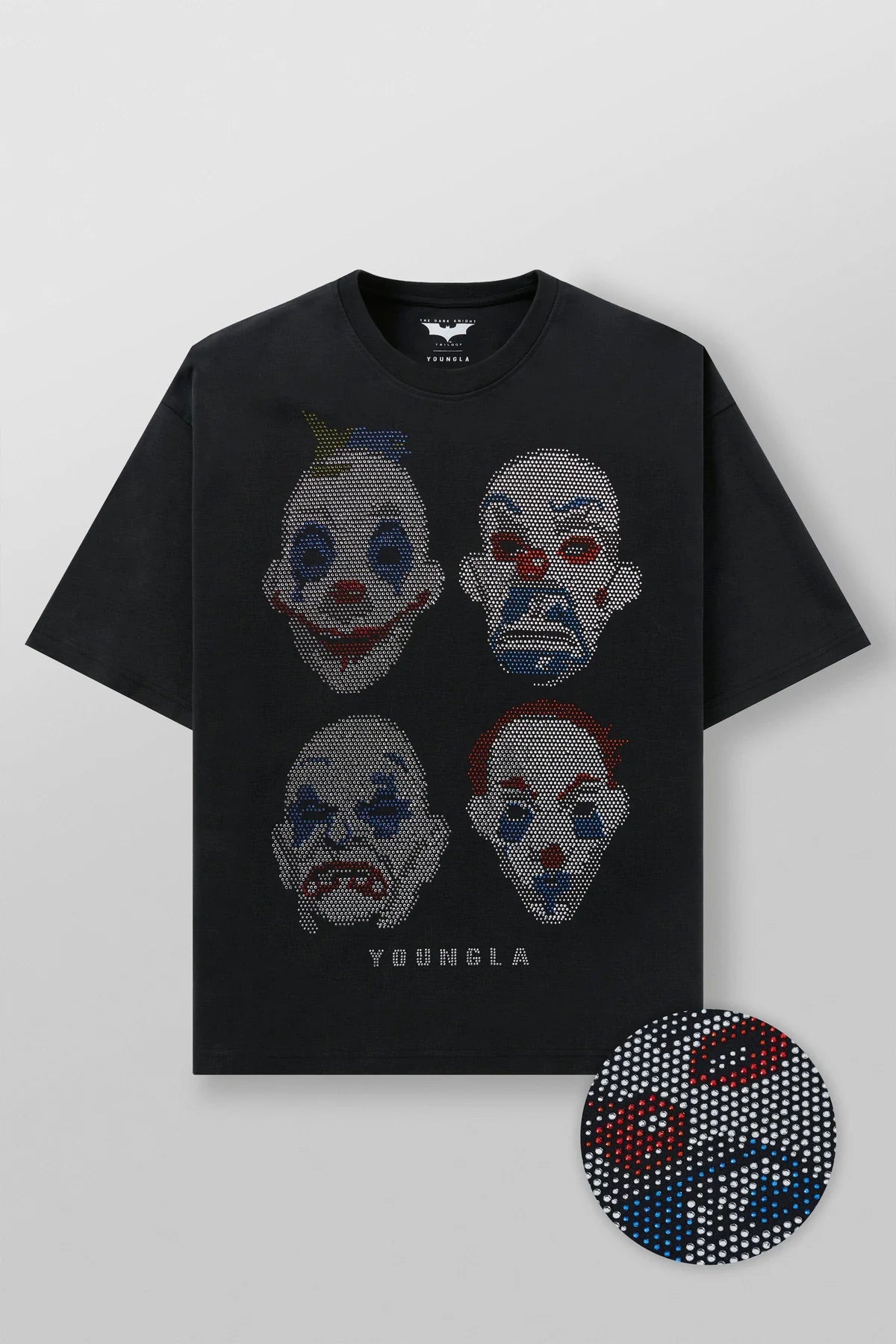 4257 - BATMAN RHINESTONE TEES "CLOWNS"