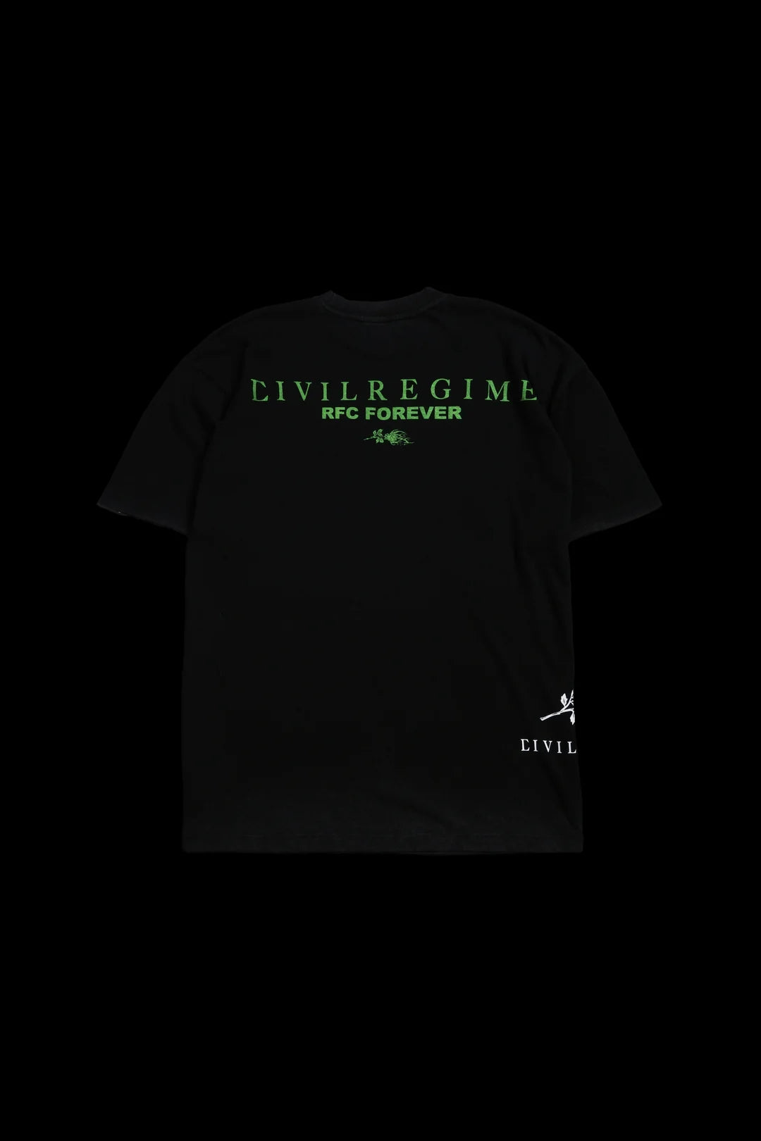 CHAOS BOOGIE FRIGHTS AMERICAN CLASSIC OVERSIZED TEE IN VINTAGE BLACK