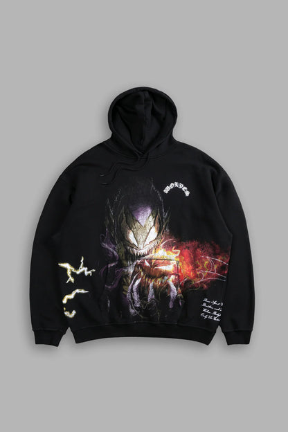 DARC SPORT SPIDERMAN HOODIE IN BLACK
