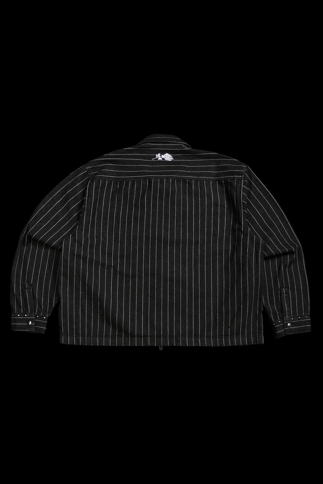 ETERNAL LOVE VINCE L/S SHIRT IN BLACK/WHITE PINSTRIPE
