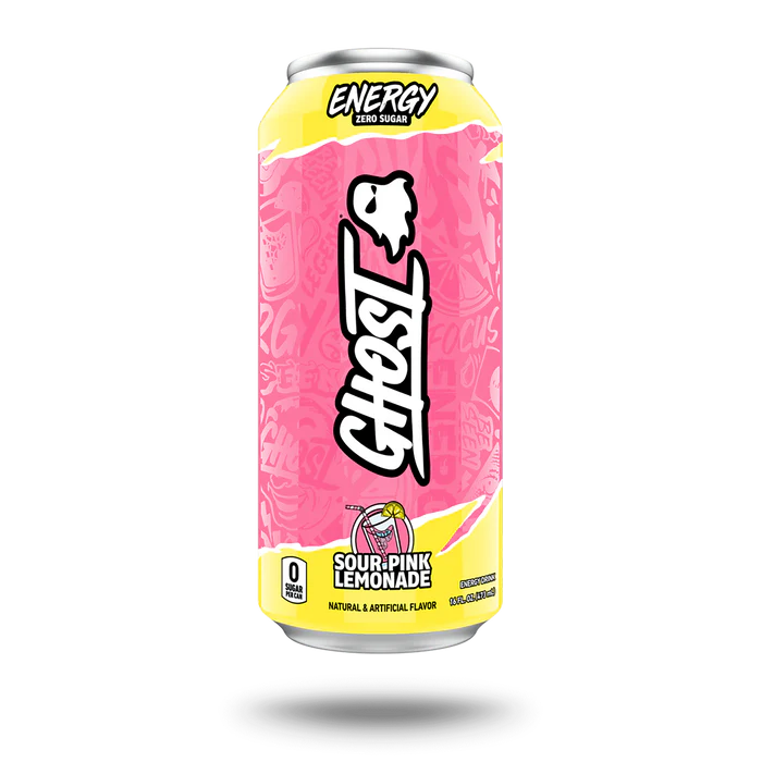 Ghost® Energy Drink - Sour Pink Lemonade - 16oz.