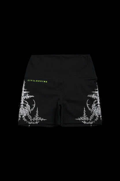 LUCID CHAOS NAHSTIA ENERGY SHORTS IN BLACK