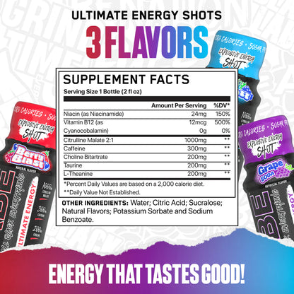 ABE ULTIMATE ENERGY BERRY BLAST SHOT