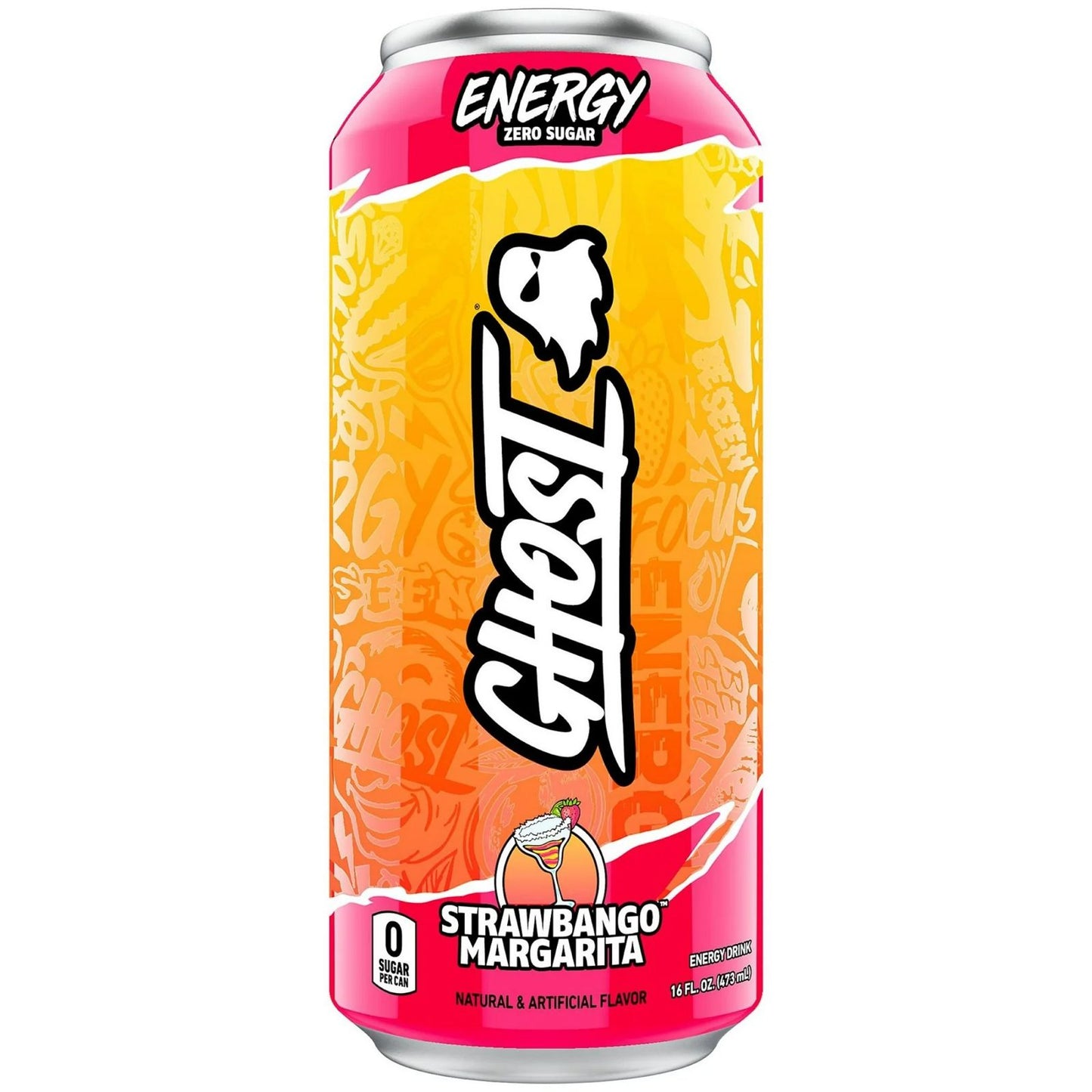 Ghost® Energy Drink - Strawbango Margarita - 16oz.