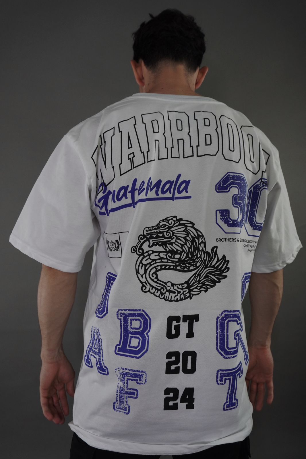 WARRBOOX "COLECCIÓN PREMIUM VINTAGE" OVERSIZED T-SHIRT WHITE