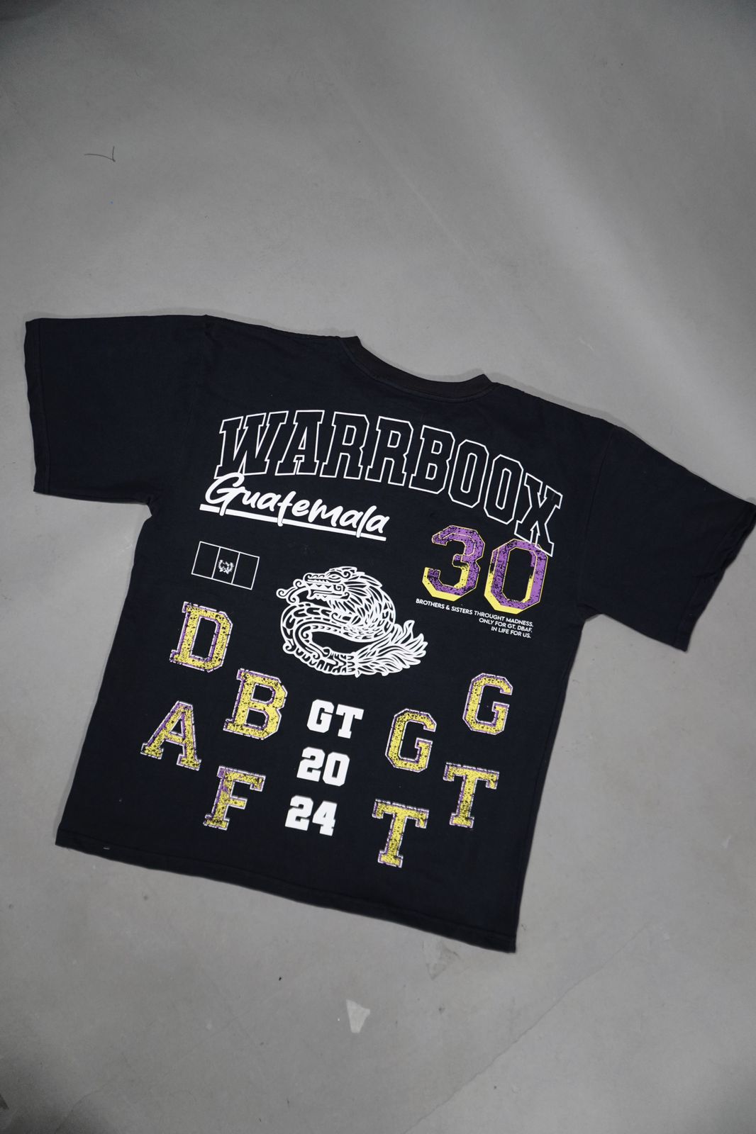 WARRBOOX "COLECCIÓN PREMIUM VINTAGE" OVERSIZED T-SHIRT BLACK